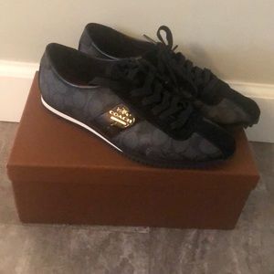 NEW Coach Ivy Signature Black Sneaker